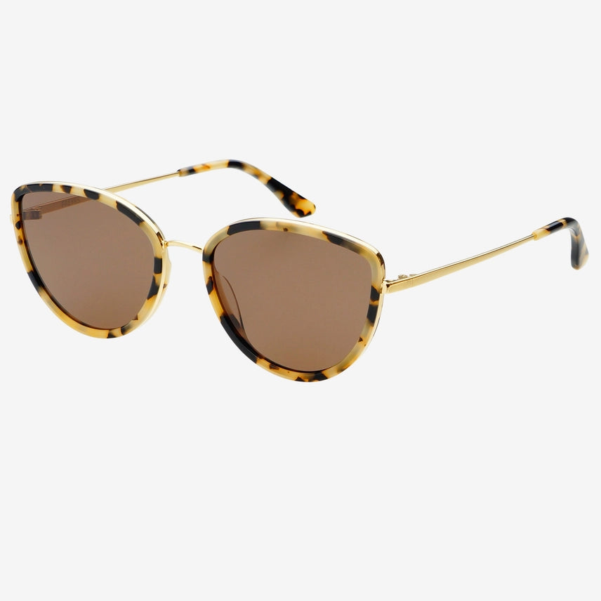 The Luna Milky Tortoise Acetate Cat Eye Sunglasses