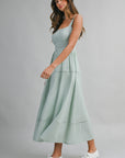 The Lydia Lace Trim Midi Dress