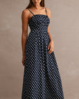 The Isadora Polka Dot Midi Dress