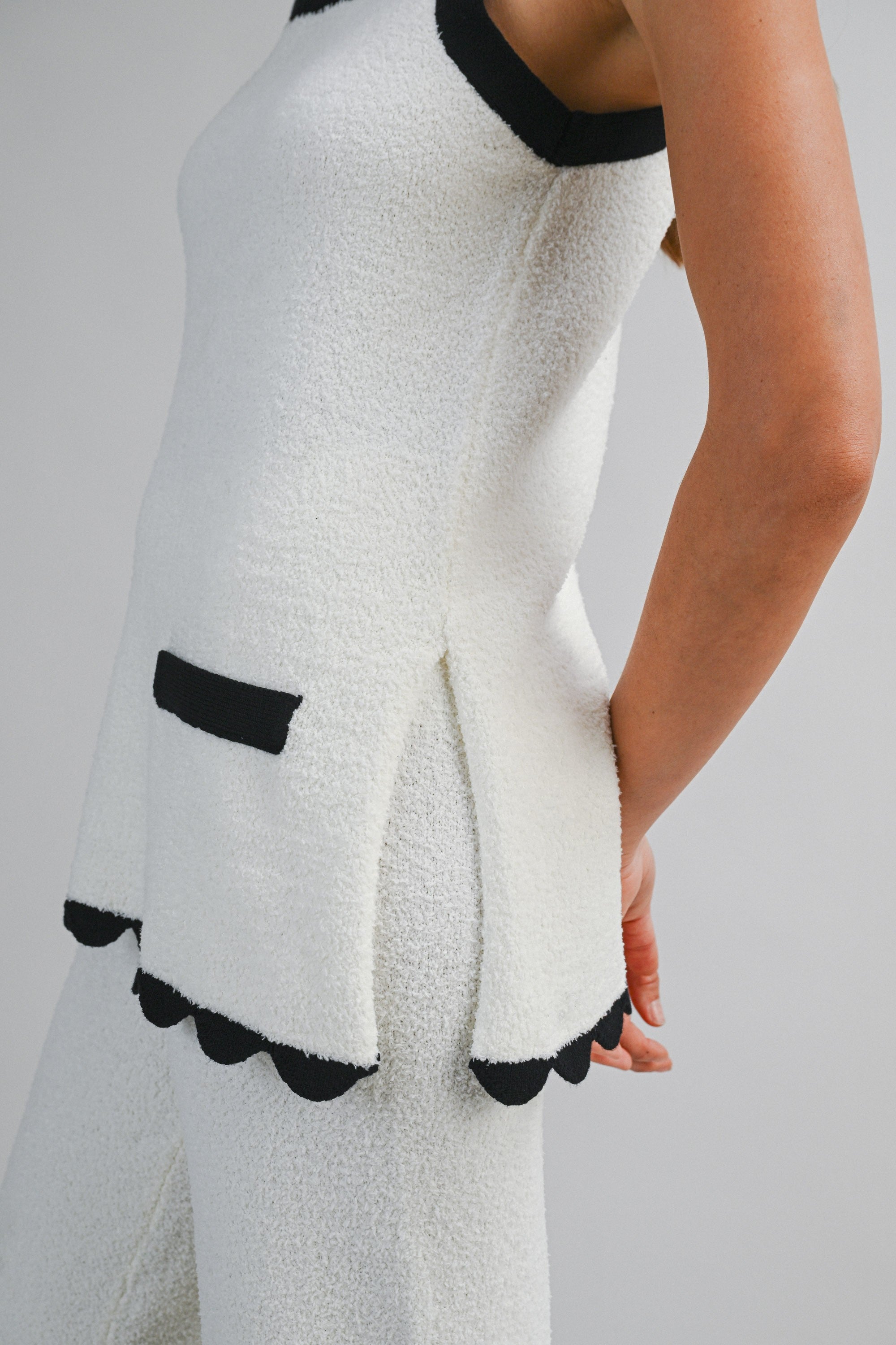 The Ida Scallop Top + Pant Set - Sold Separately