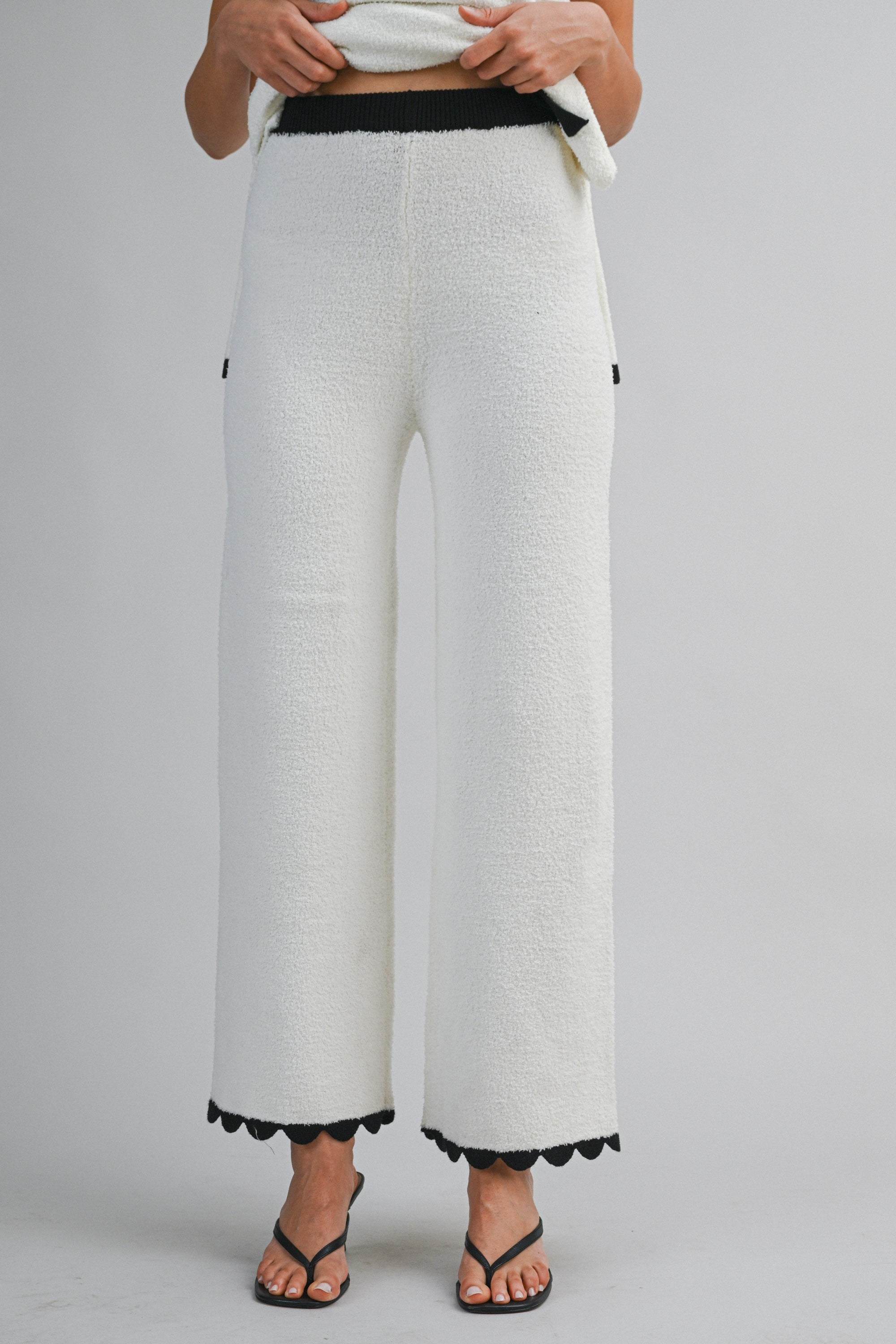 The Ida Scallop Top + Pant Set - Sold Separately