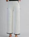 The Ida Scallop Top + Pant Set - Sold Separately