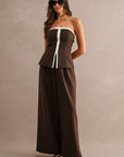 The Rylan Contrast Top + Pant Set - Sold Separately
