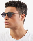 The Madison Matte Black + Tortoise Sunglasses by Komono