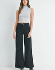 The Maeve Patch Pocket Wide Leg Flare Jeans