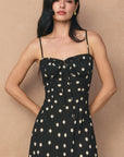 The Maisey Polka Dot Slit Dress