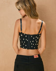 The Maisey Polka Dot Corset Top
