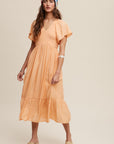 The Maisie Smocked Midi Dress