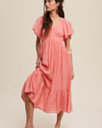 The Maisie Smocked Midi Dress