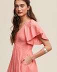 The Maisie Smocked Midi Dress