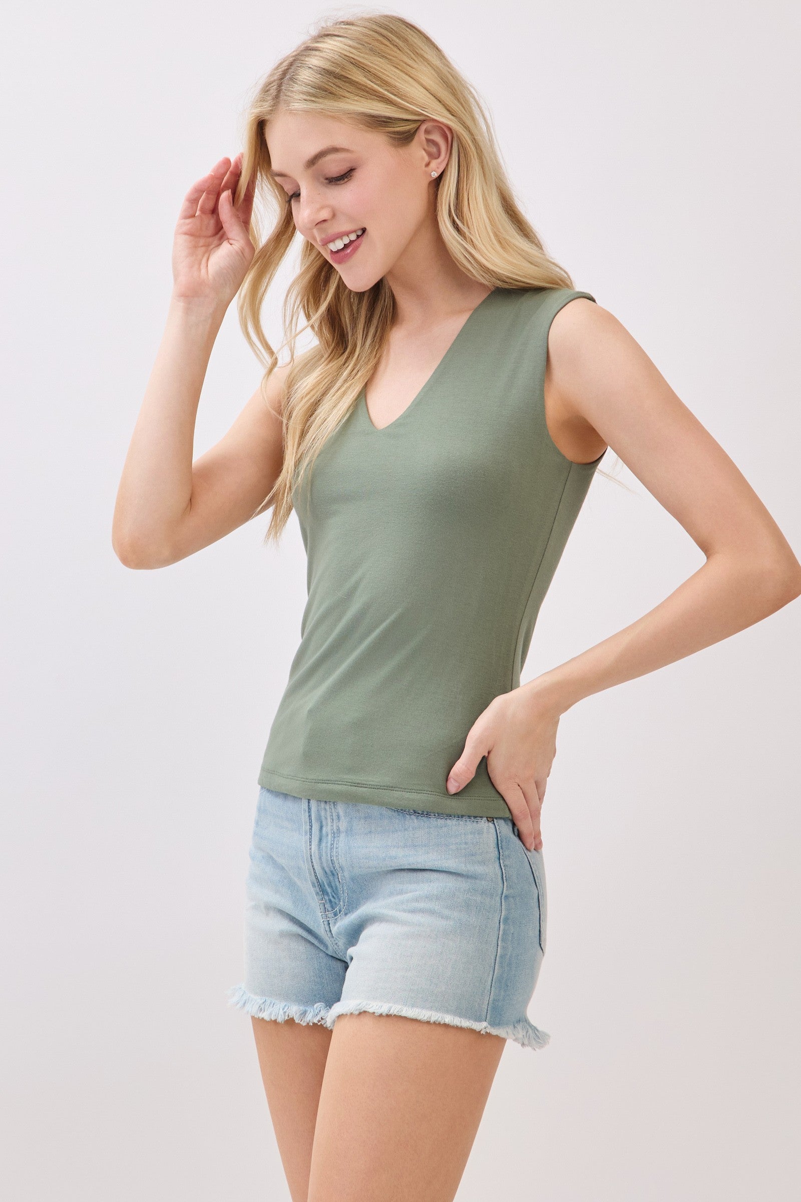 The Maisie Lux V-Neck Tank
