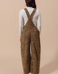 The Makena Leopard Barrel Overalls