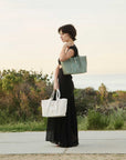 The Malia Laser Cut Tote Bag