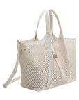 The Malia Laser Cut Tote Bag