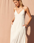 The Malina Striped Maxi Dress