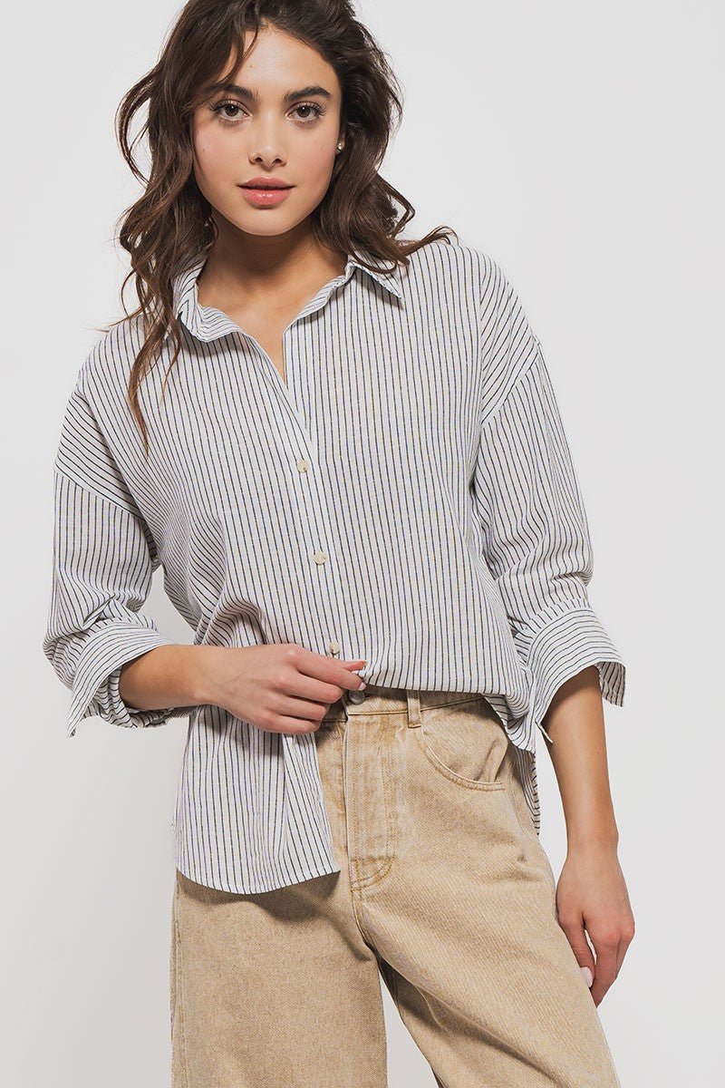 The Mallory Linen Button Down Shirt