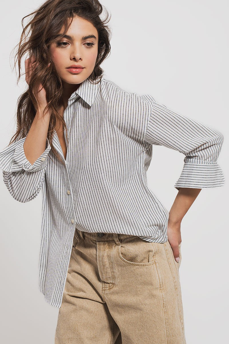 The Mallory Linen Button Down Shirt