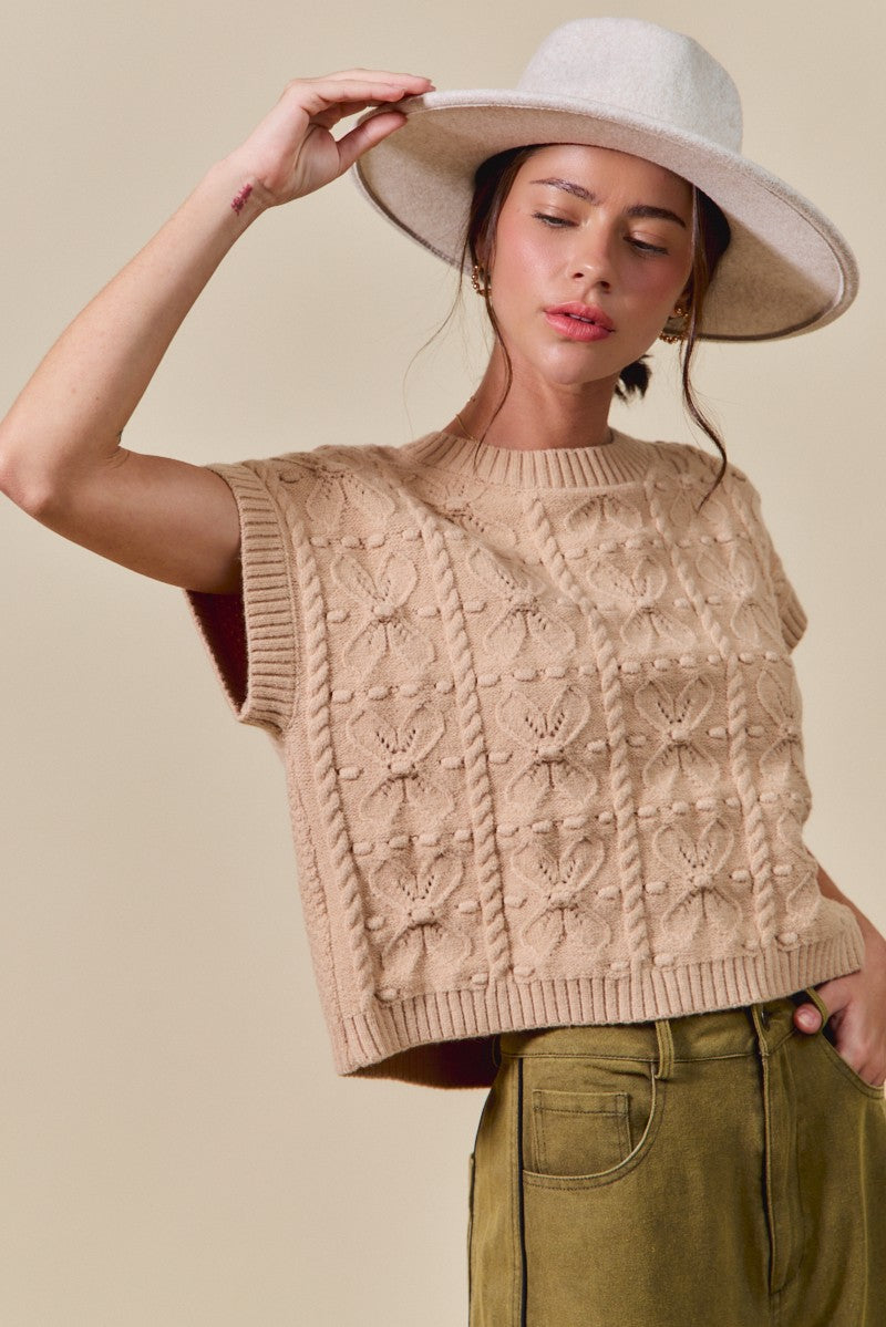 The Mara Flower Sweater Top