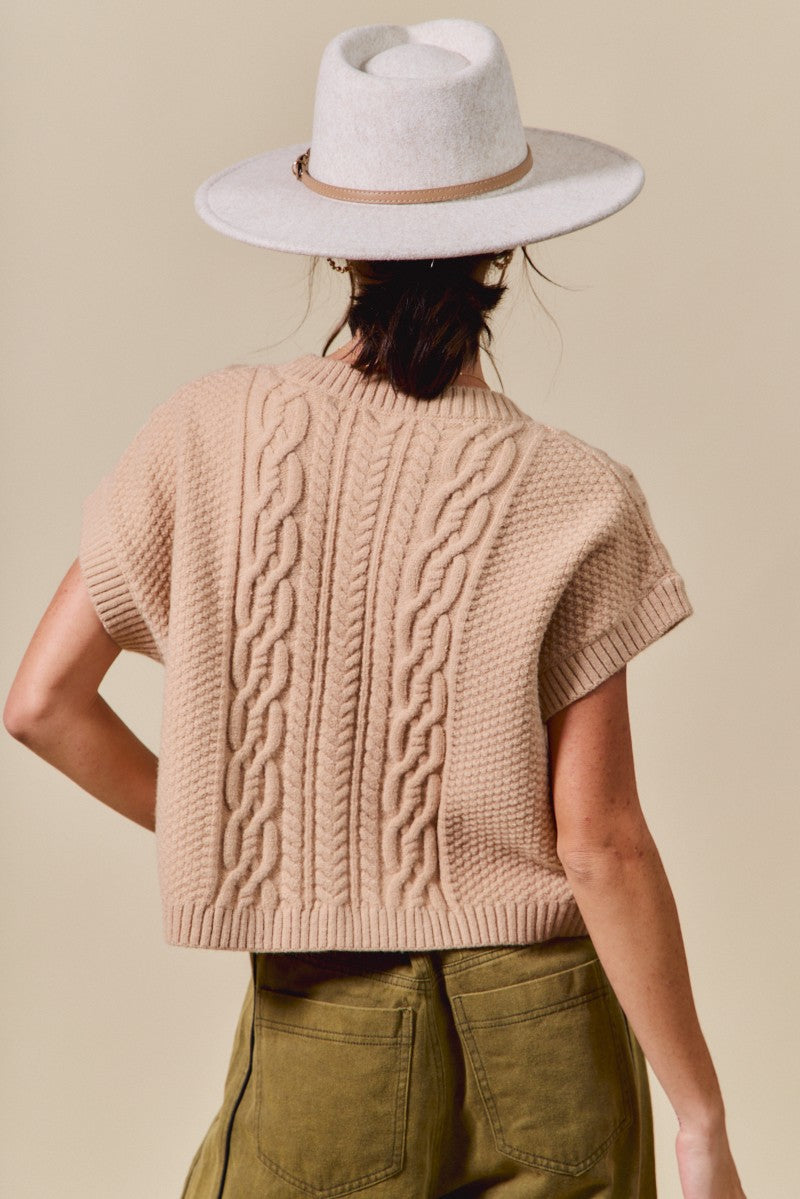 The Mara Flower Sweater Top