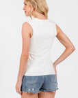 The Marcy Essential Double Layer Cotton V-Neck Tank