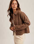 The Margot Plaid Crop Jacket