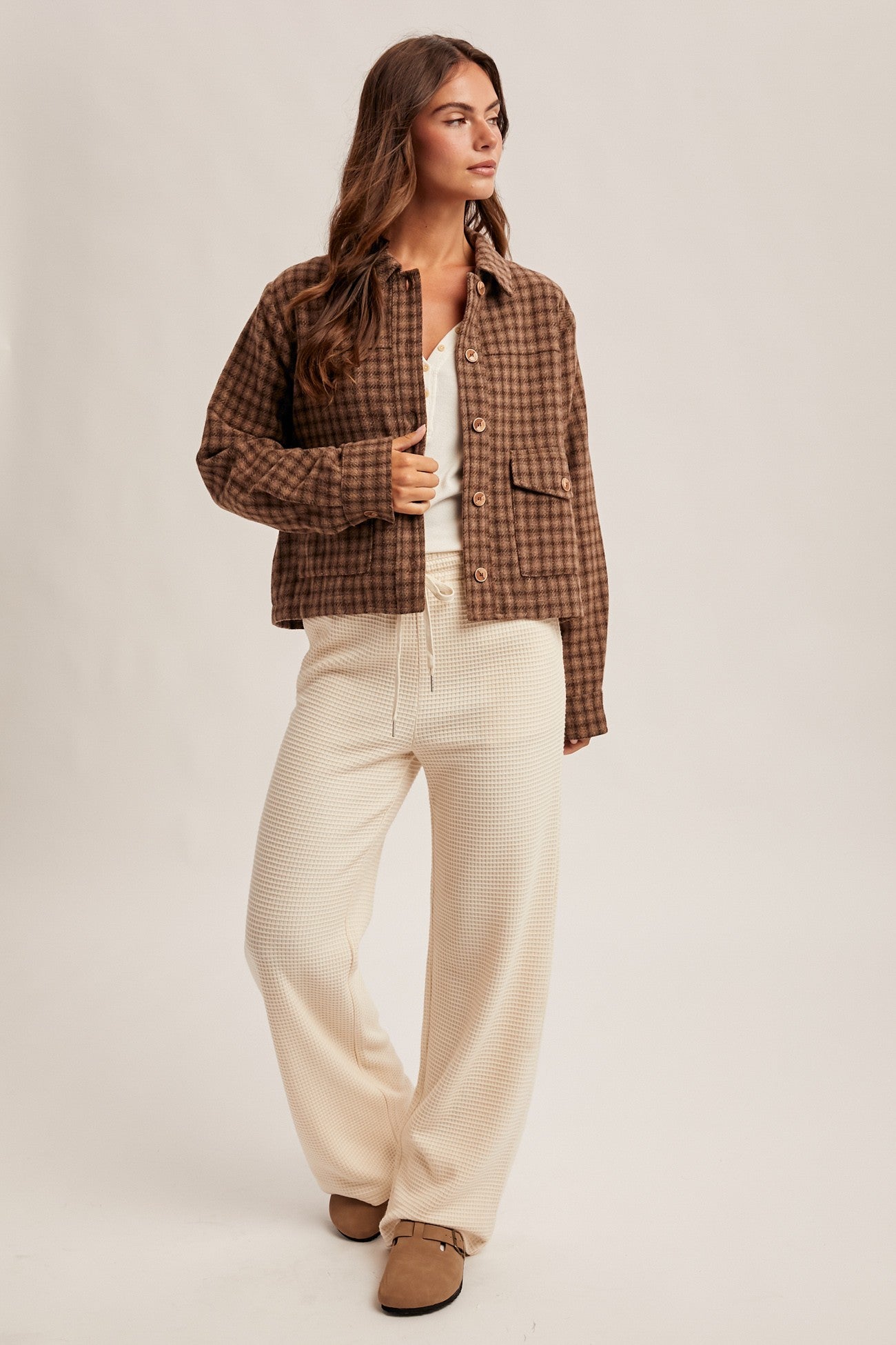 The Margot Plaid Crop Jacket – Thread + Seed