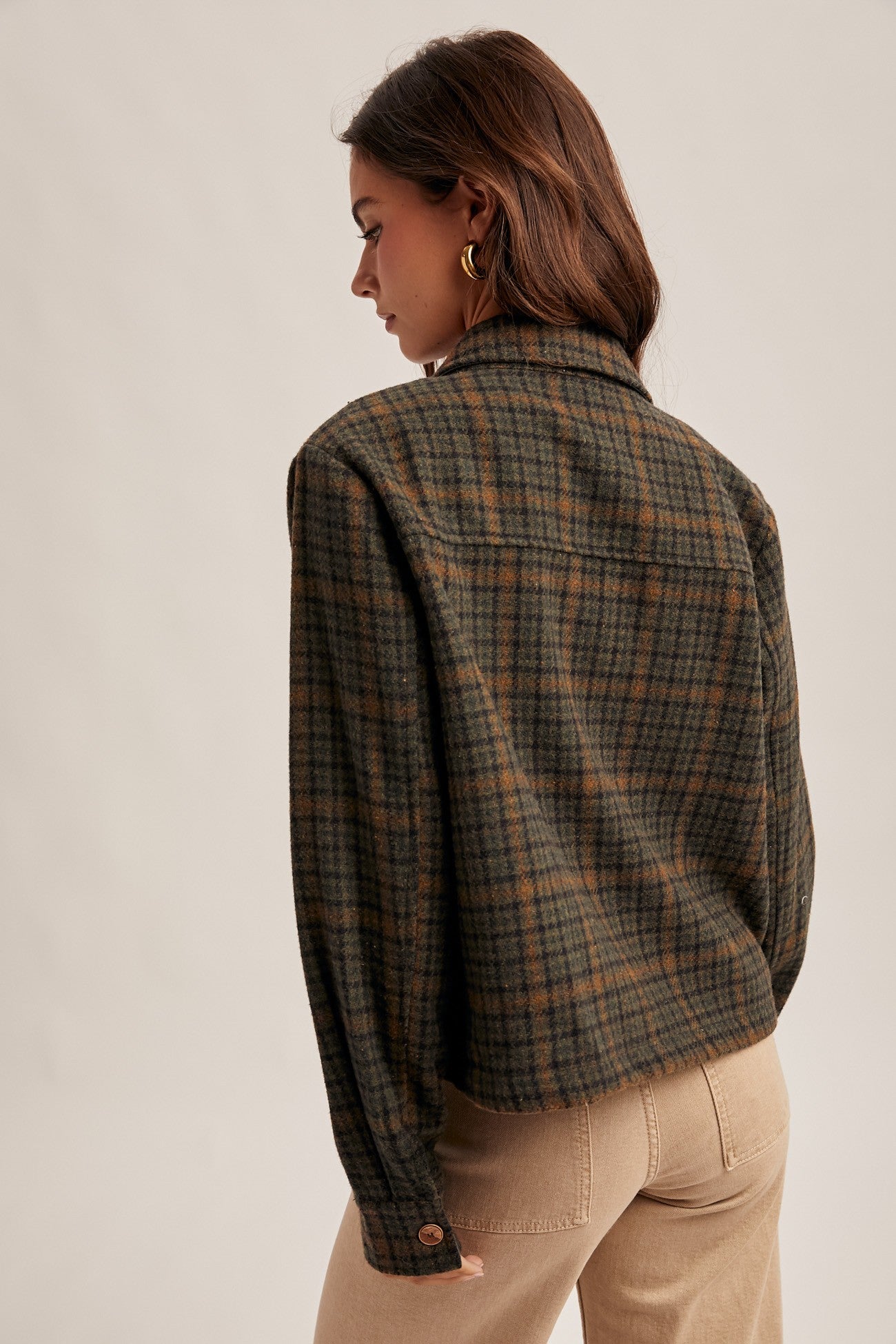The Margot Plaid Crop Jacket