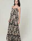 The Mari Lace Trim Pocket Maxi Dress