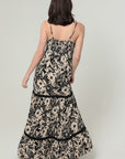 The Mari Lace Trim Pocket Maxi Dress