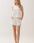 The Marie Wave Hem Shorts