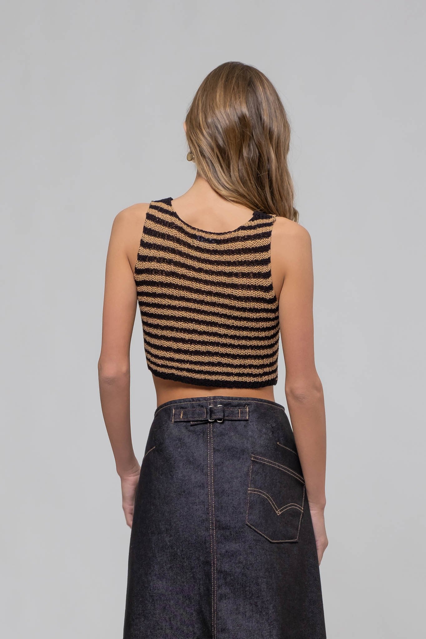 The Mariel Black Hook Sweater Vest
