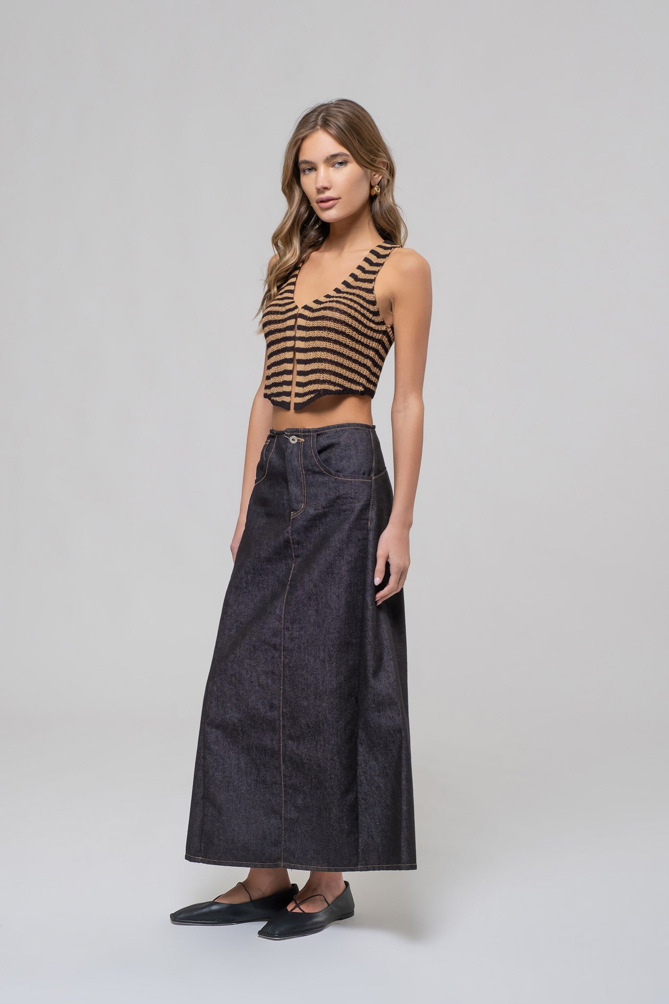 The Mariel Black Hook Sweater Vest