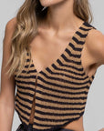 The Mariel Black Hook Sweater Vest