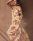 The Marisol Seashell Halter Maxi Dress