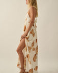 The Marisol Seashell Halter Maxi Dress