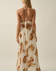 The Marisol Seashell Halter Maxi Dress