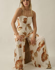 The Marisol Seashell Wide Leg Jumpsuit