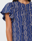 The Matilde Eyelet Embroidered Blouse Top