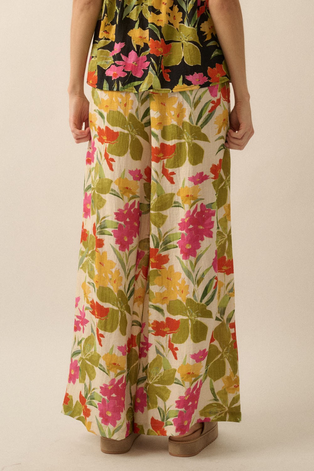 The Meadow Floral Convertible Top + Pant Set - Sold Separately