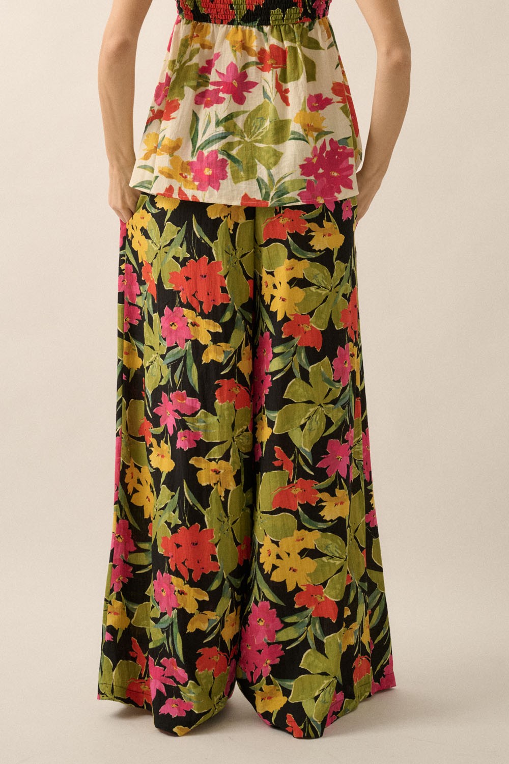 The Meadow Floral Convertible Top + Pant Set - Sold Separately
