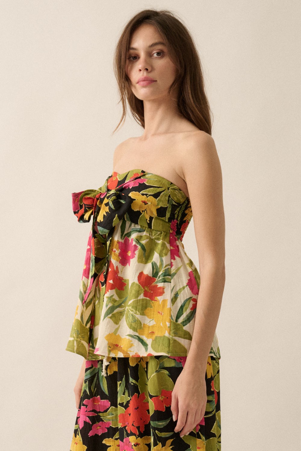 The Meadow Floral Convertible Top + Pant Set - Sold Separately
