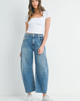 The Bella Seamed Barrel Jeans