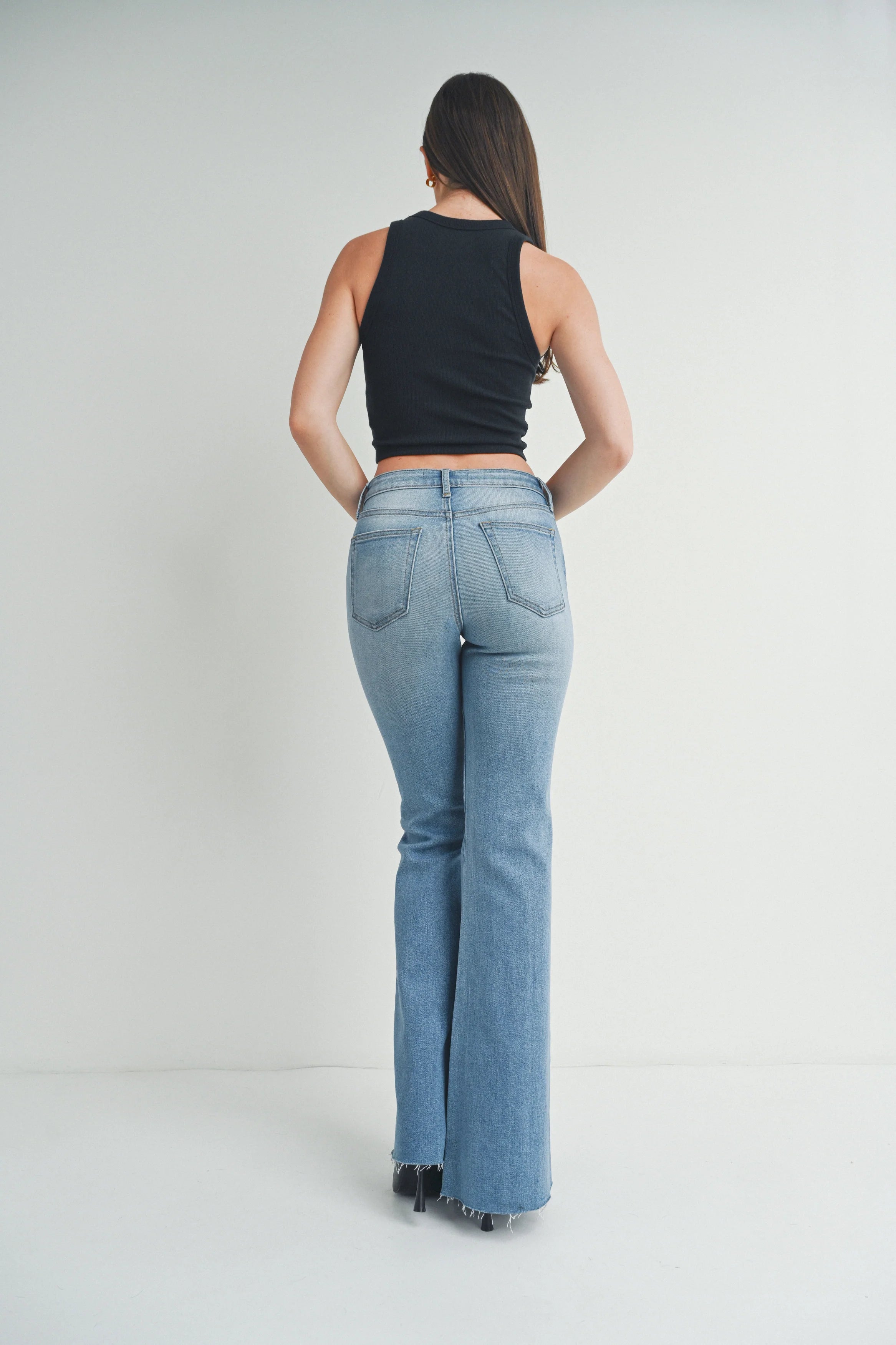 The Mia Straight Bootcut Jeans by Just Black Denim