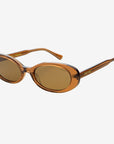 The Mimi Brown Acetate Oval Sunglasses