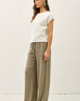 The Moira Off White Cap Sleeve Sweater