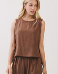 The Mona Chocolate Top + Pant Set - Sold Separately