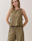 The Mona Olive Top + Pant Set - Sold Separately