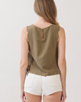 The Mona Olive Top + Pant Set - Sold Separately