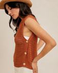 The Mora Rust Side Button Tank