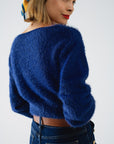 The Morrigan Blue Soft Knit Sweater